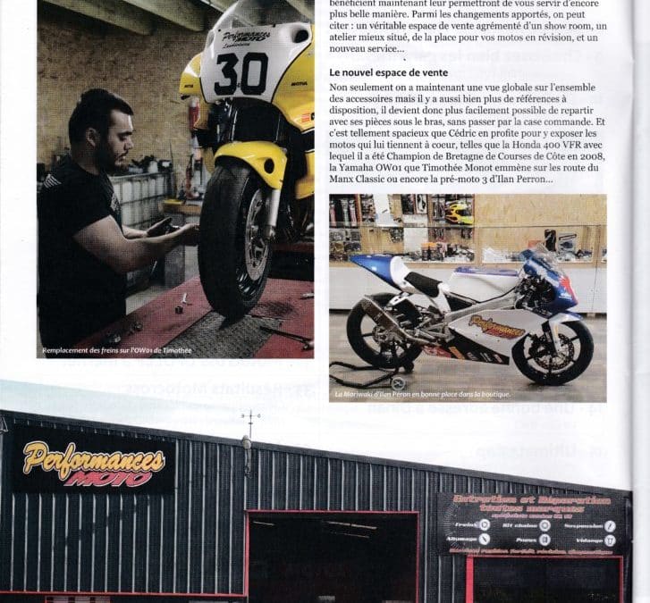 Article moto maniaque déménagement Performances moto