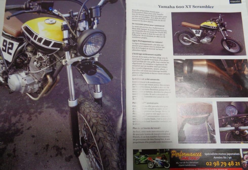 Modification Yamaha 600XT »scrambler »  une des dern…