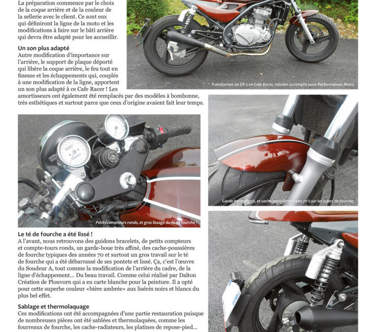 Kawasaki ER-5 Cafe Racer par «Performances Moto»